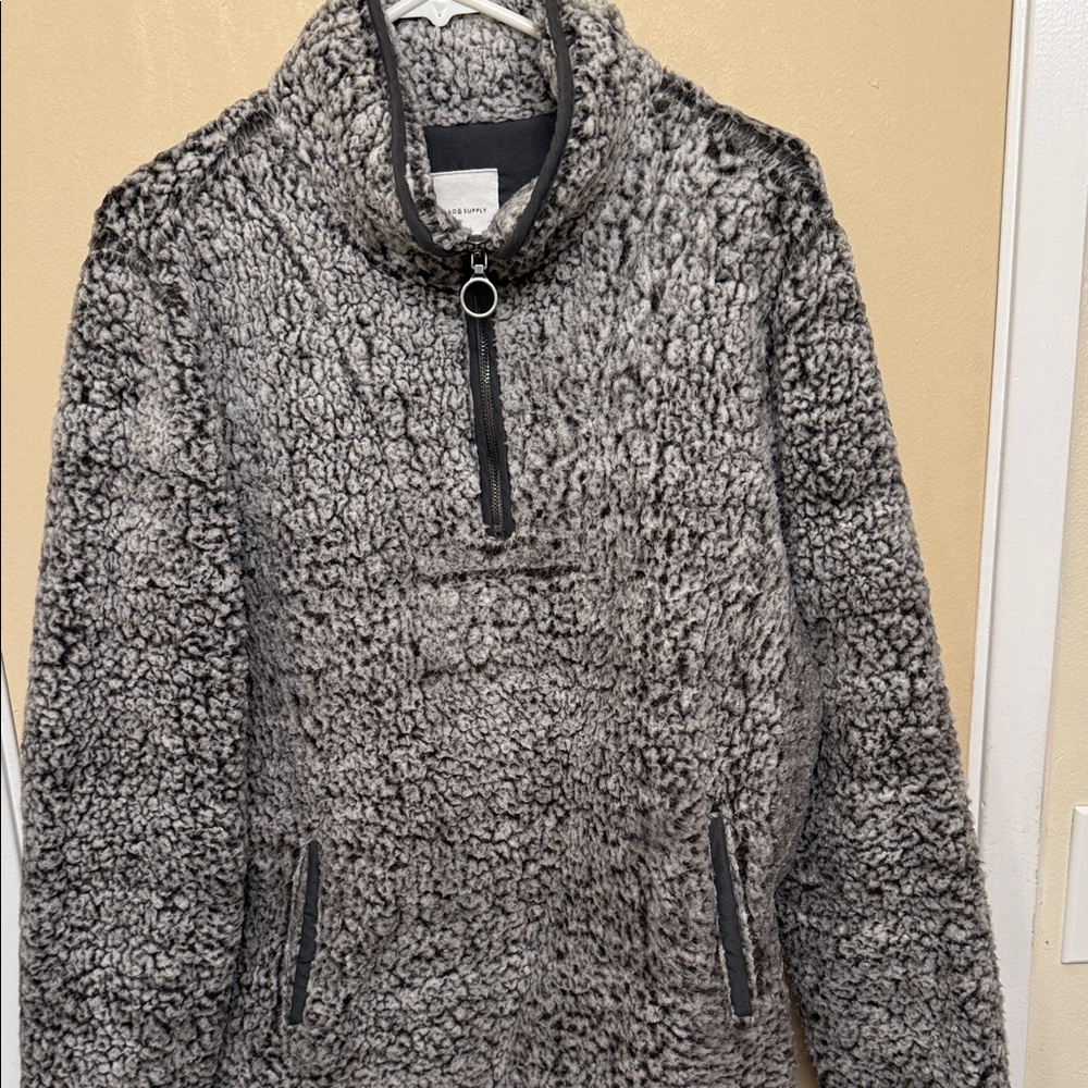 Thread & Supply Charcoal Sherpa Jacket